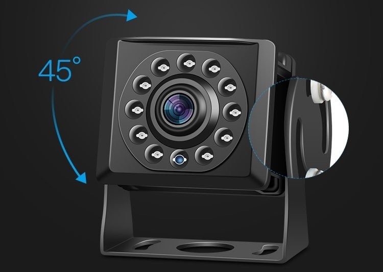 système de caméra de stationnement avec vision nocturne ir LED