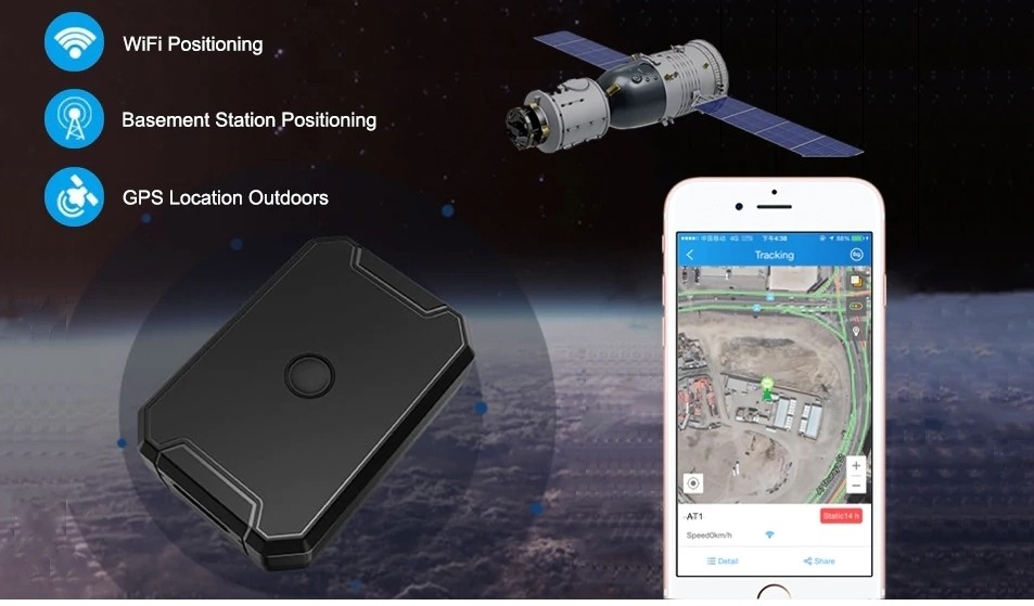 Localisateur GPS avec panneau solaire + Li-ion 10000 mAh + protection IPX7  + surveillance