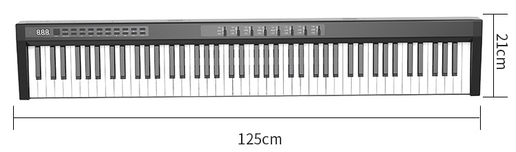 Synthétiseur Piano numérique Clavier 49 Touches 16 Sons Débutant Set Mic  Argent