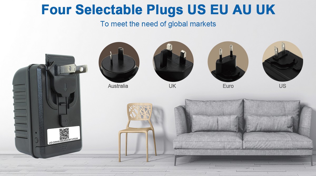 Adaptateur USB EU AU UK