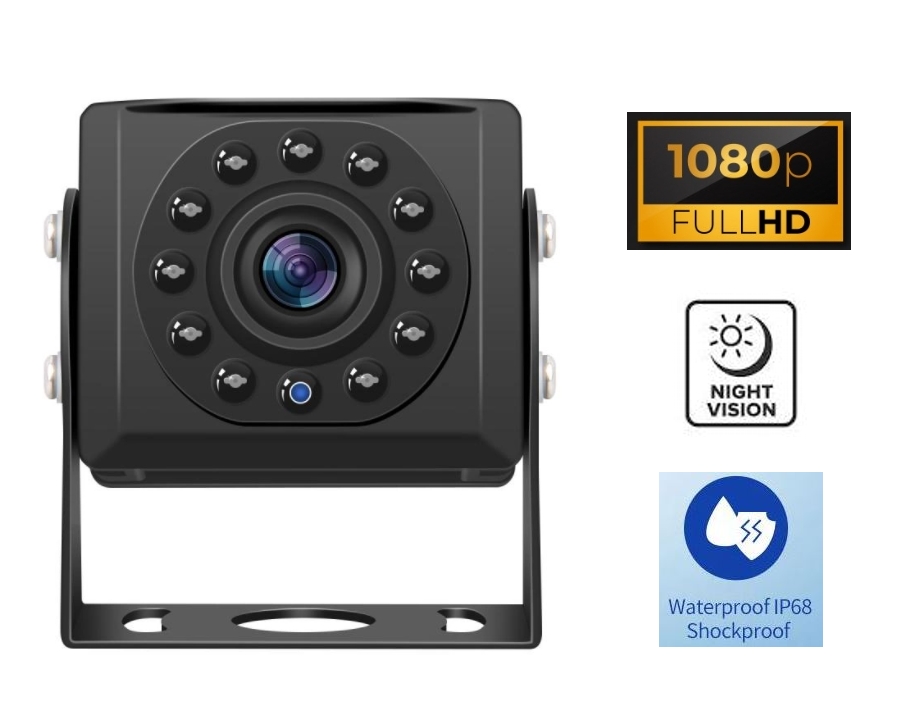 Mini caméra HD de recul avec vision nocturne 15m - 11 LED IR et