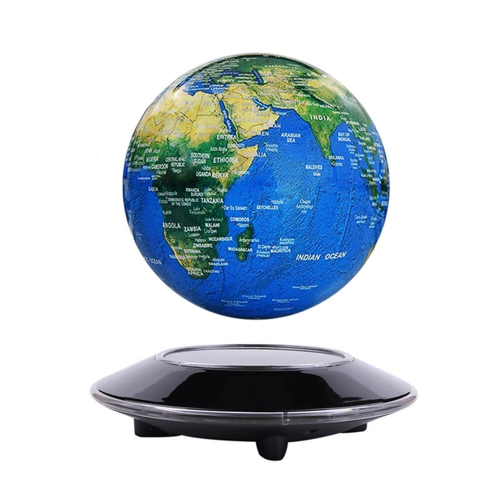 Lévitation magnétique Globe Flottant LED Lumière Carte du Monde