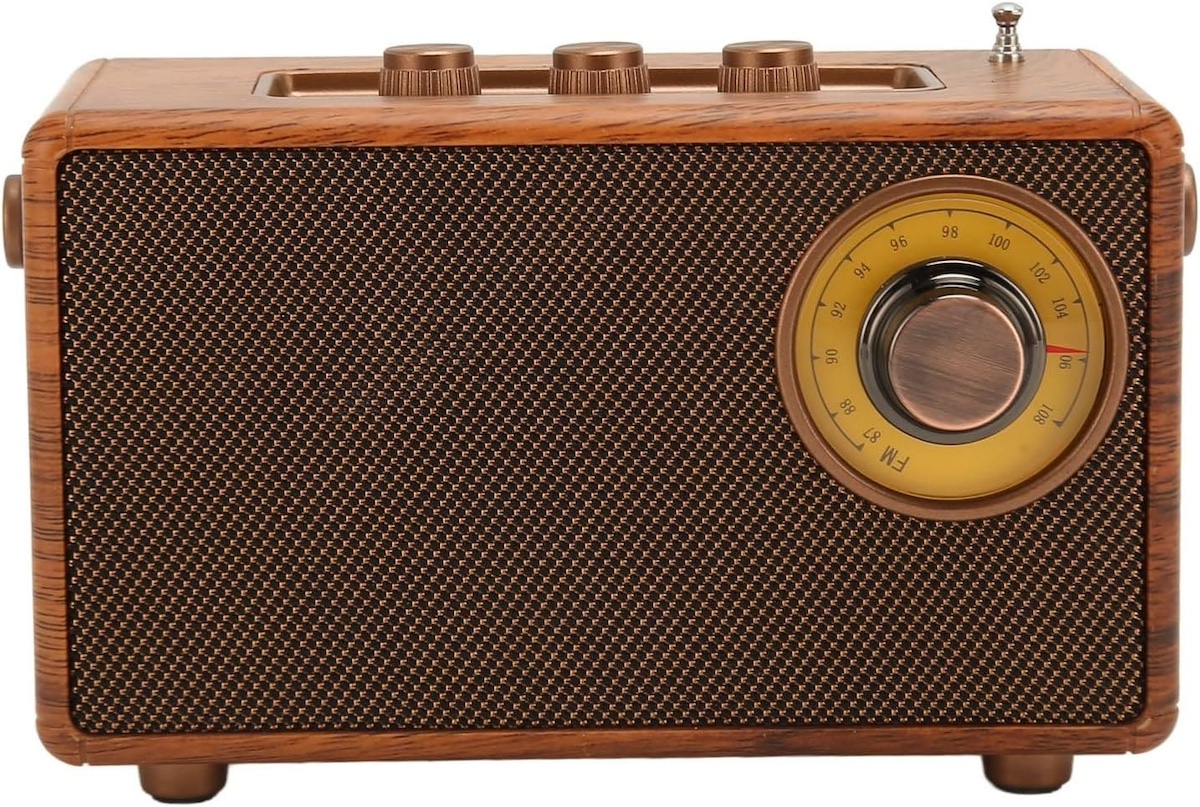 radio rétro style ancien en bois vintage mini petit