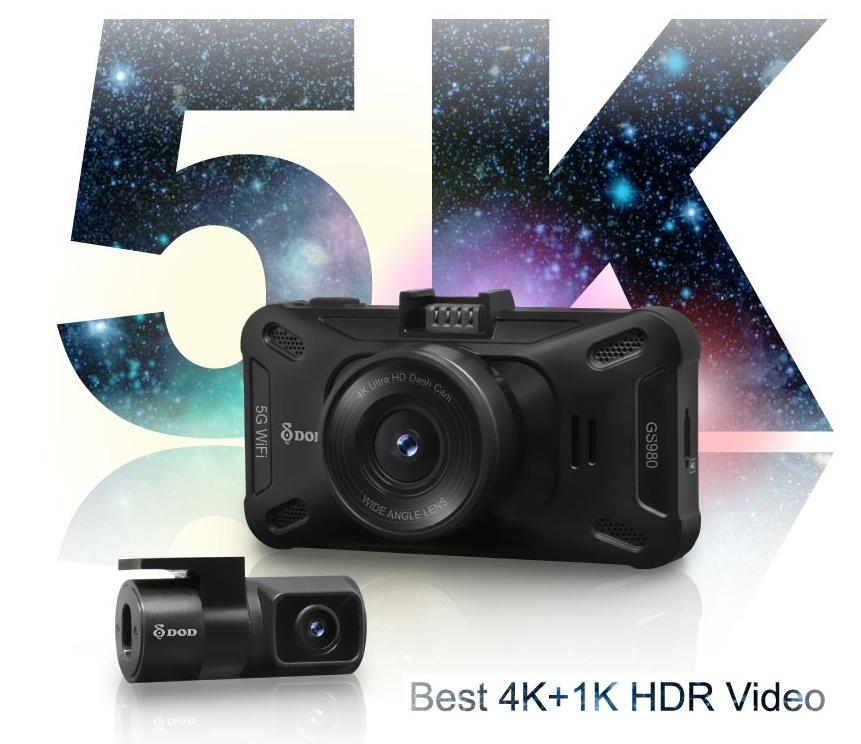 meilleure caméra de tableau de bord 4k 5k caméra de voiture double DOD GS980D