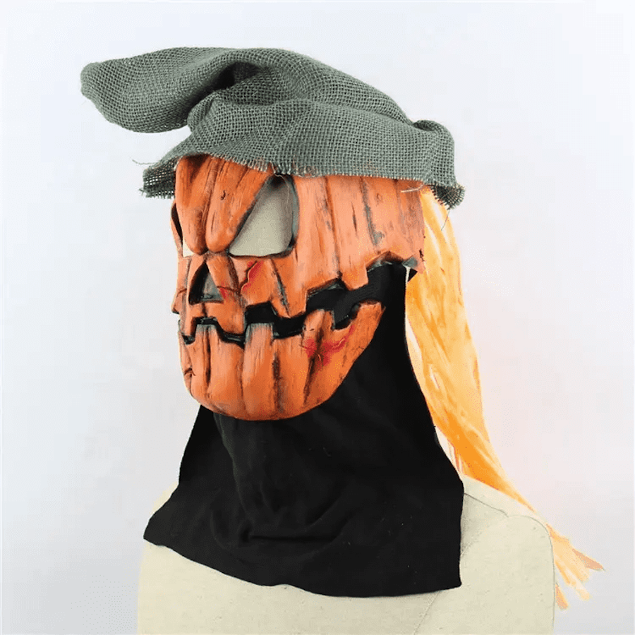 Masque effrayant à la citrouille d'Halloween