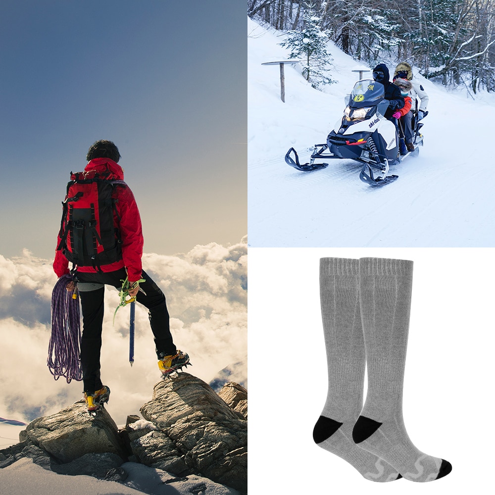 3 paires de chaussettes chauffantes, chaussettes magnétiques, chaussettes  auto-chauffantes, tourmaline lavable auto-chauffante magnétiques d’hiver