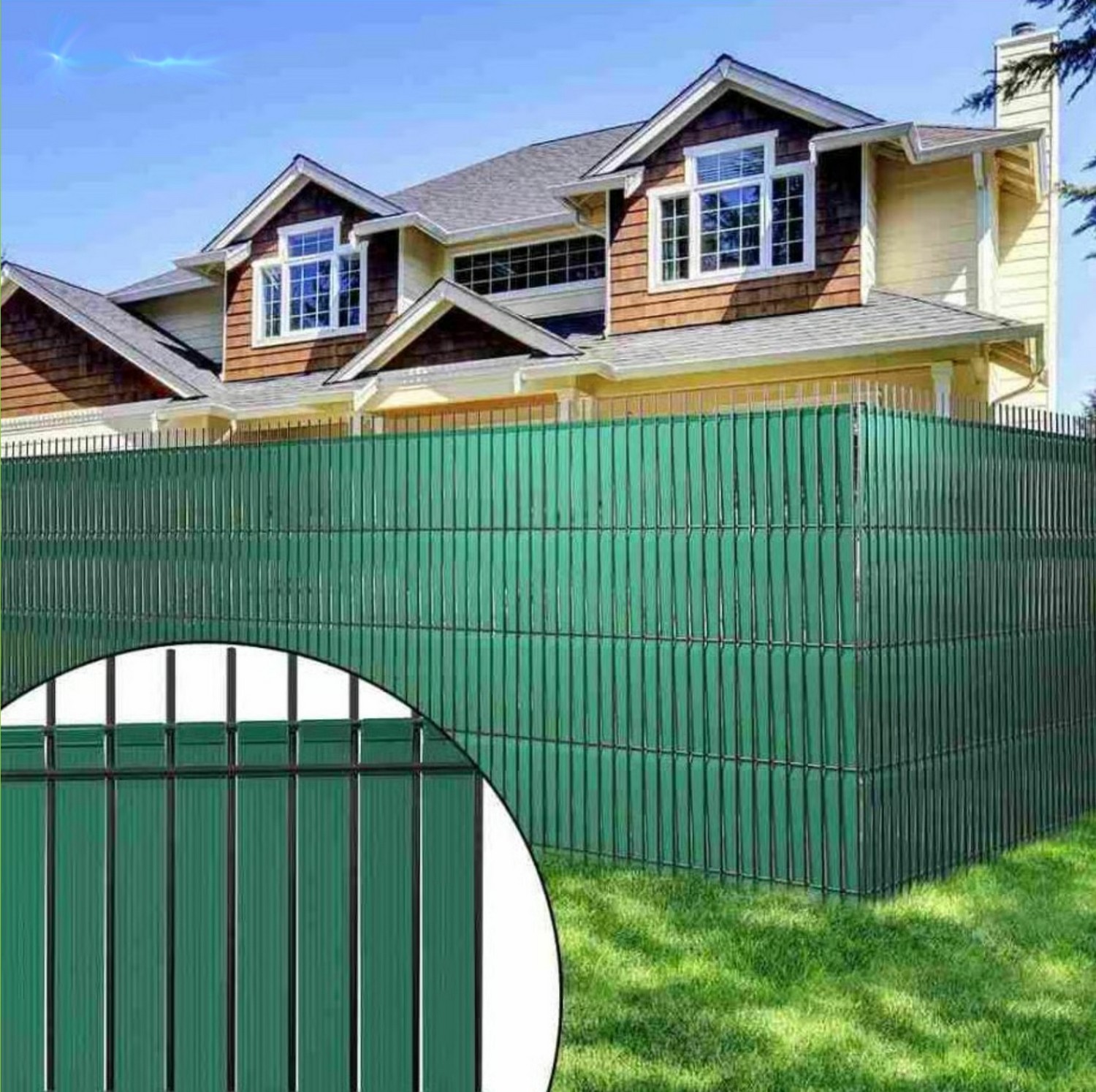 ruban de confidentialité pour la clôture en maille 3D Le PVC remplit la clôture