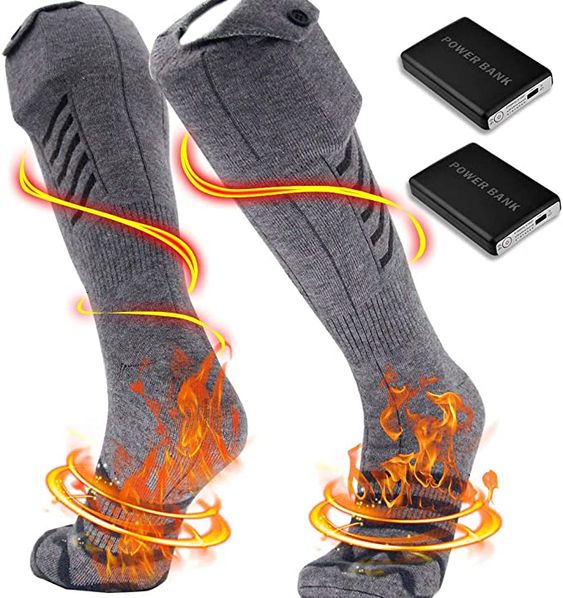 Chaussettes électriques Chaussettes chauffantes chaussette chauffante à  batterie