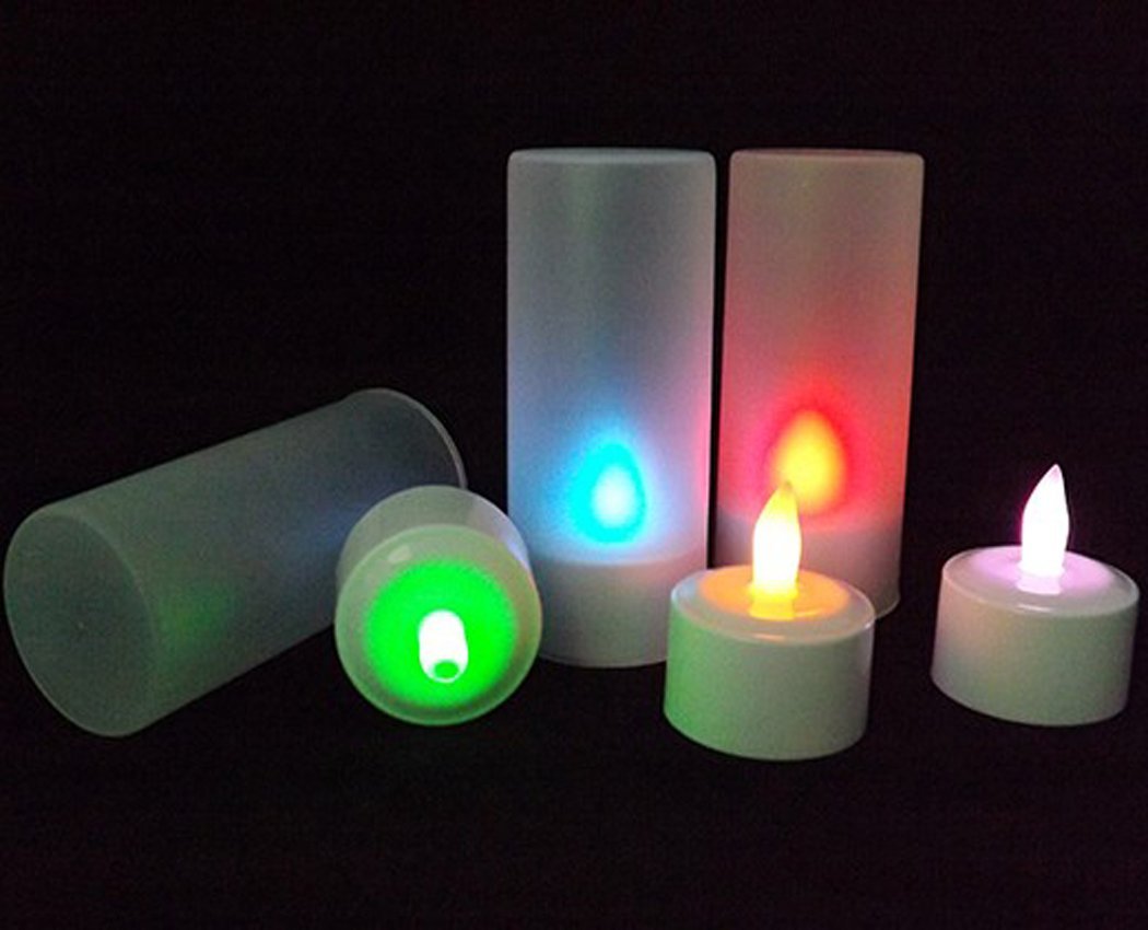 Batterie bougies LED avec lumière blanche froide