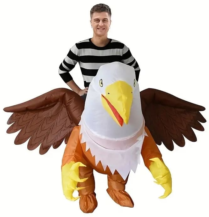 Costume gonflable Aigle - Costume de carnaval Halloween avec un éventail