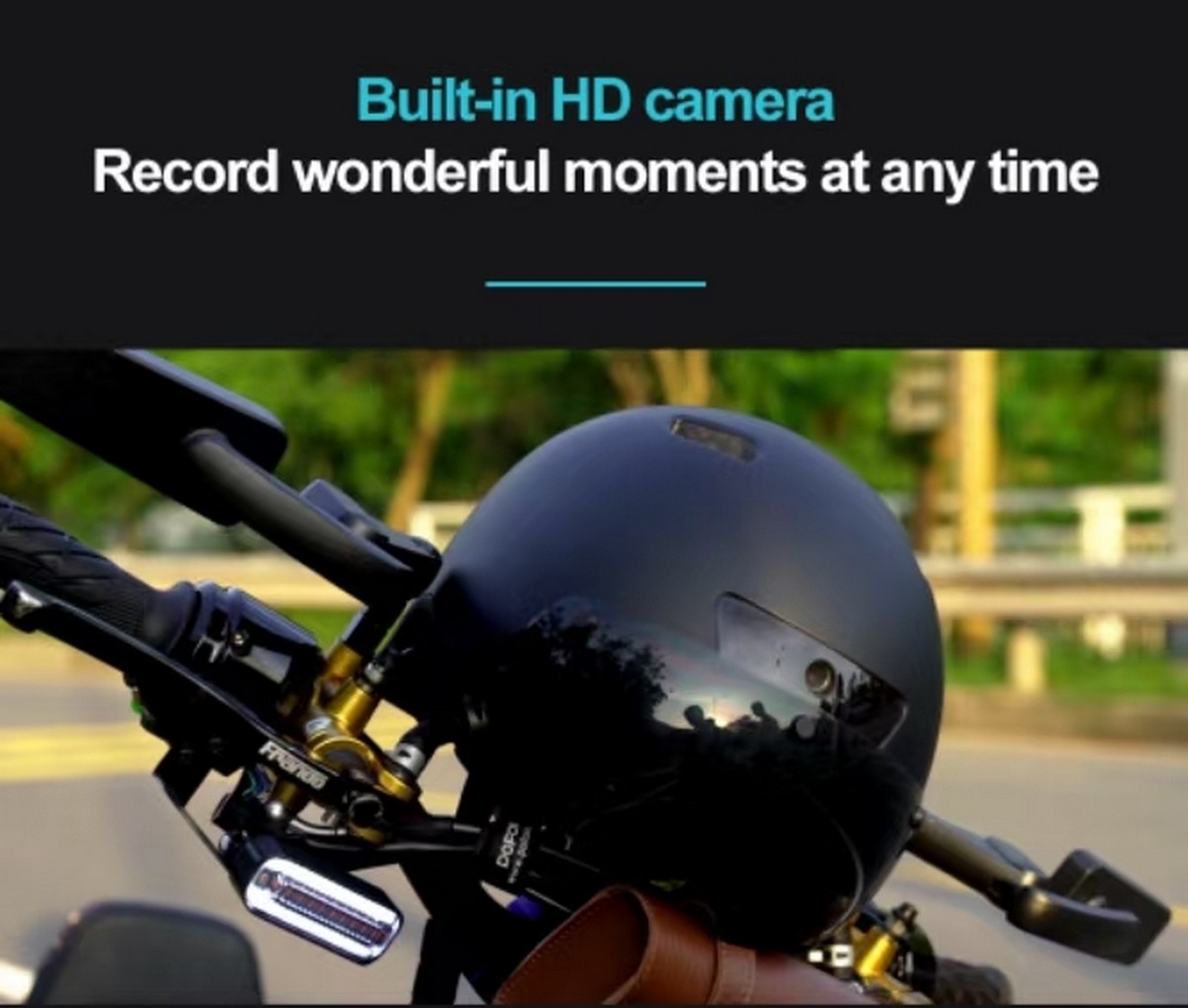 TiVe - Casque de vélo avec caméra 4k intégrée, wifi, bluetooth