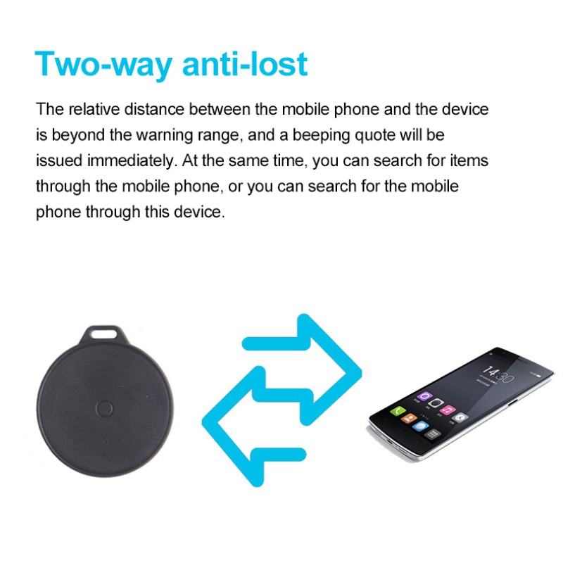 Traqueur de clé - Recherche Bluetooth via GPS - Alarme bidirectionnelle -  Application Android/iOS