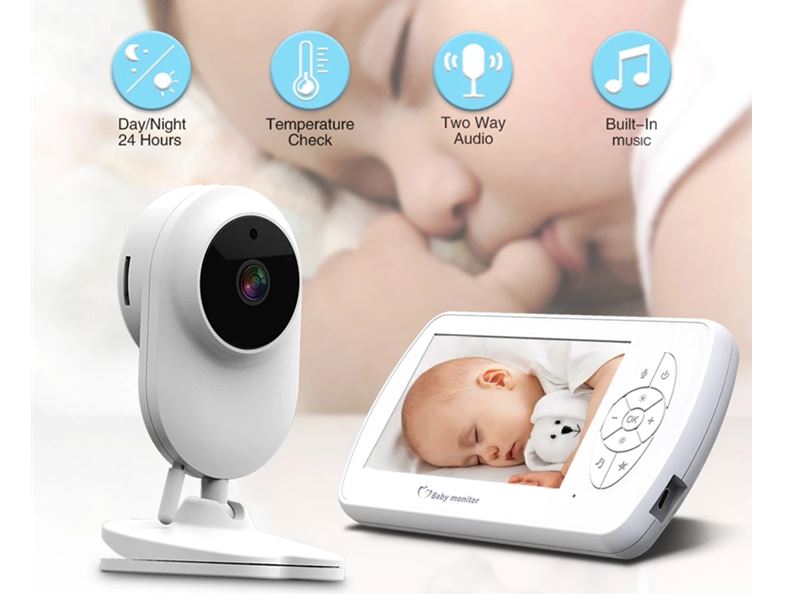 Nanny Camera Wireless SET - Moniteur vidéo pour bébé 4,3 LCD +